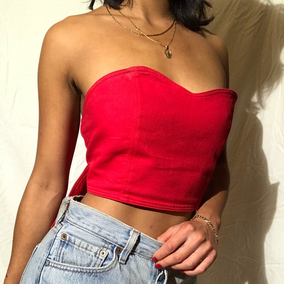 Opening Ceremony Callipygian Strapless Top - Picture 7 of 12